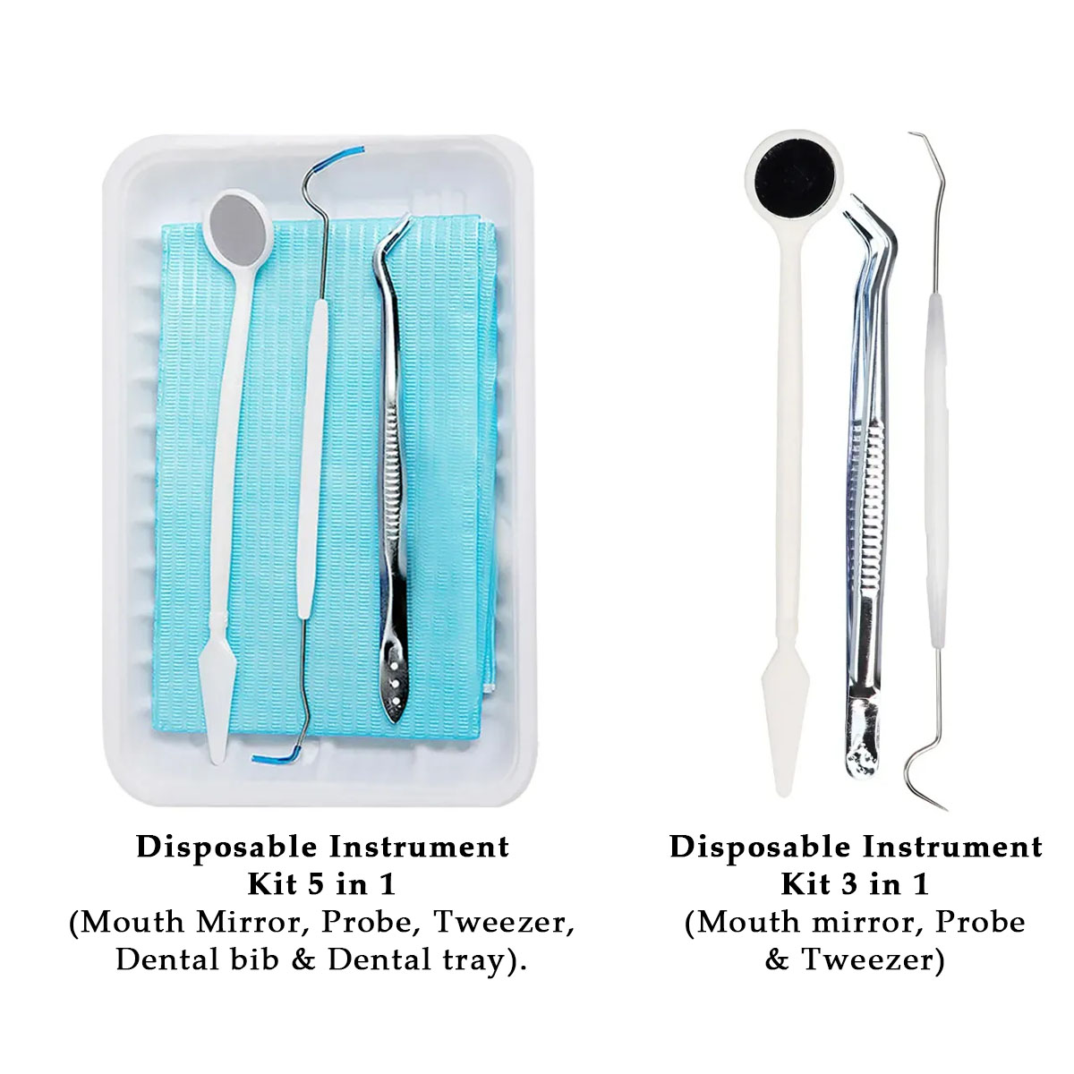 Medentra Dental Tartar Removing Cleaning Kit – Probe #9, Mirror, And 23 Hygiene Instrument Set (3-Piece)