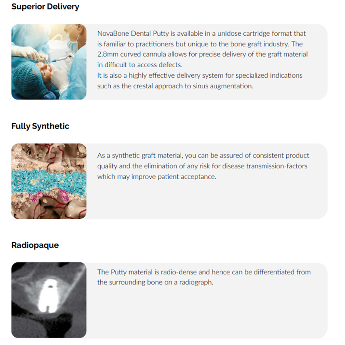 Novabone Dispensing Gun For Bone Graft Putty Cartridge