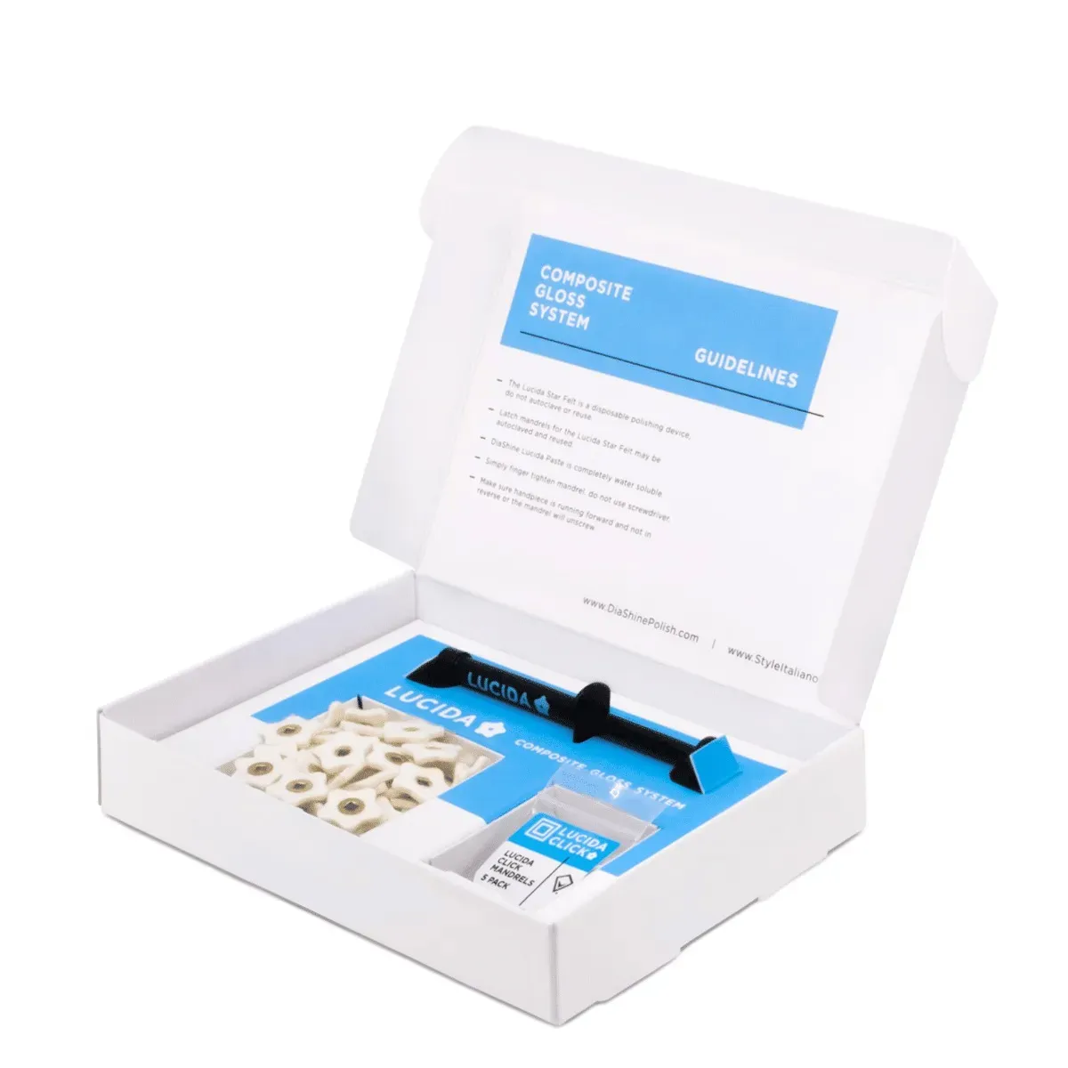 Diashine Lucida Composite Gloss System Intro Kit And Refills
