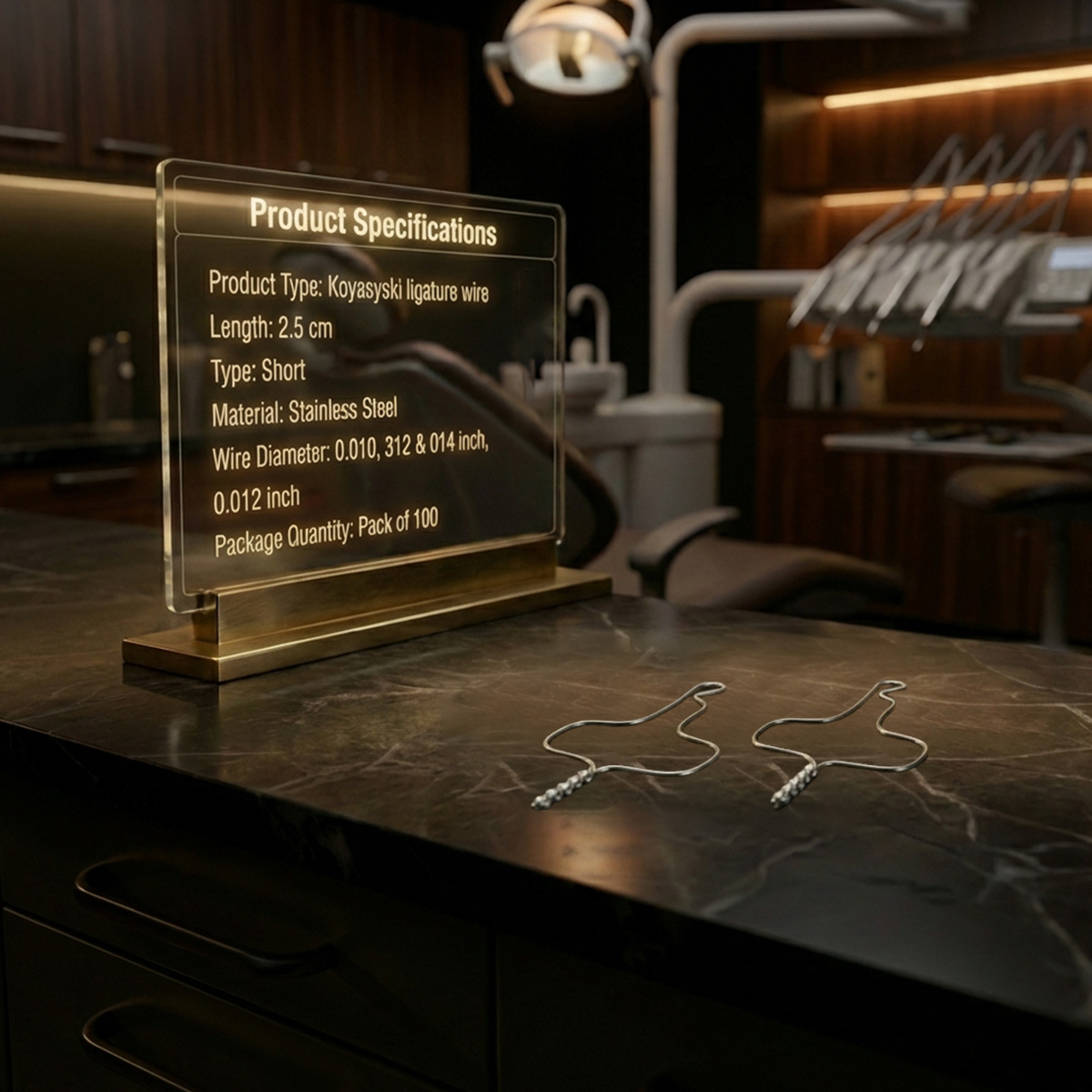 UU Ortho Kobayashi Ligature Wire Twisted Short 2.5cm (Pack of 100)