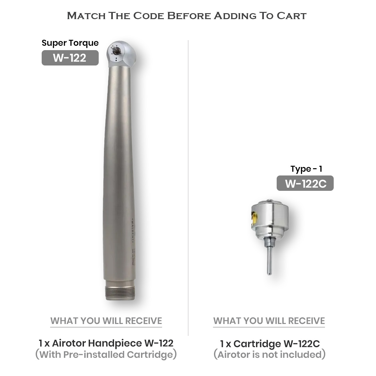 Waldent Premium Plus Airotor And Cartridge