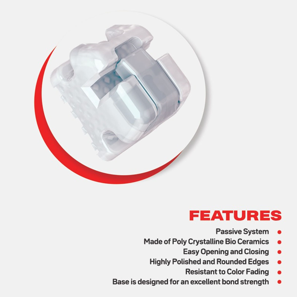 Phyx Nova Flow Ceramic Self Ligating Brackets