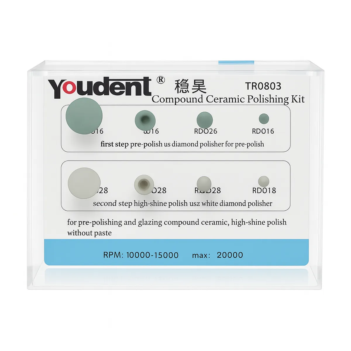 Youdent Composite Grinding And Polishing Assorted Kit RA (TR0803)