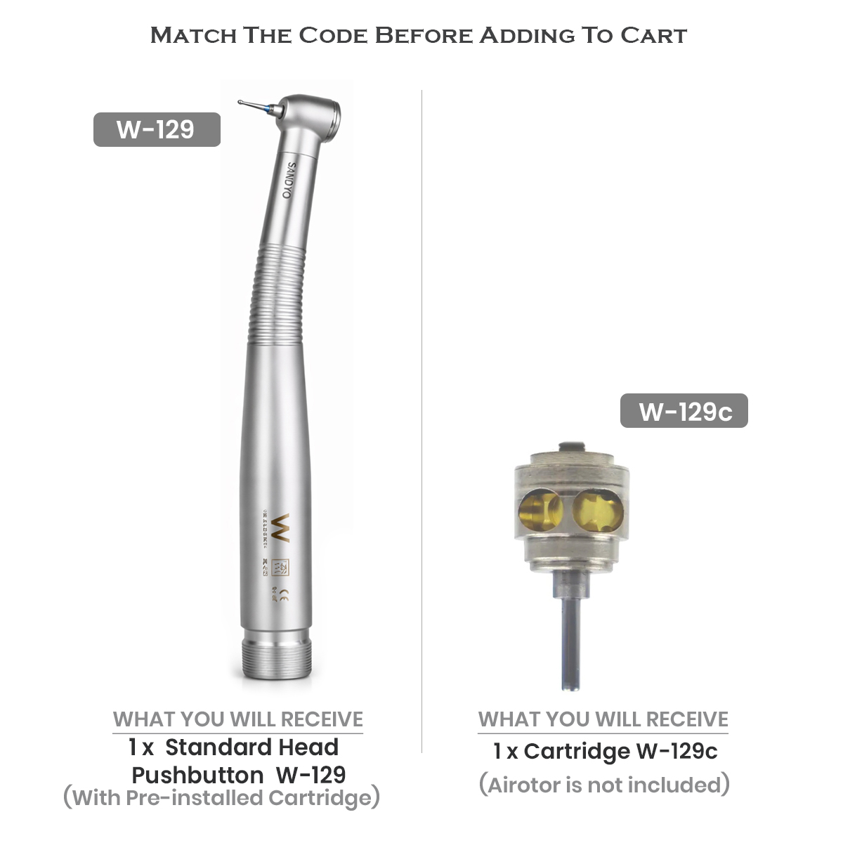 Waldent Sandyo Airotor - Standard Head
