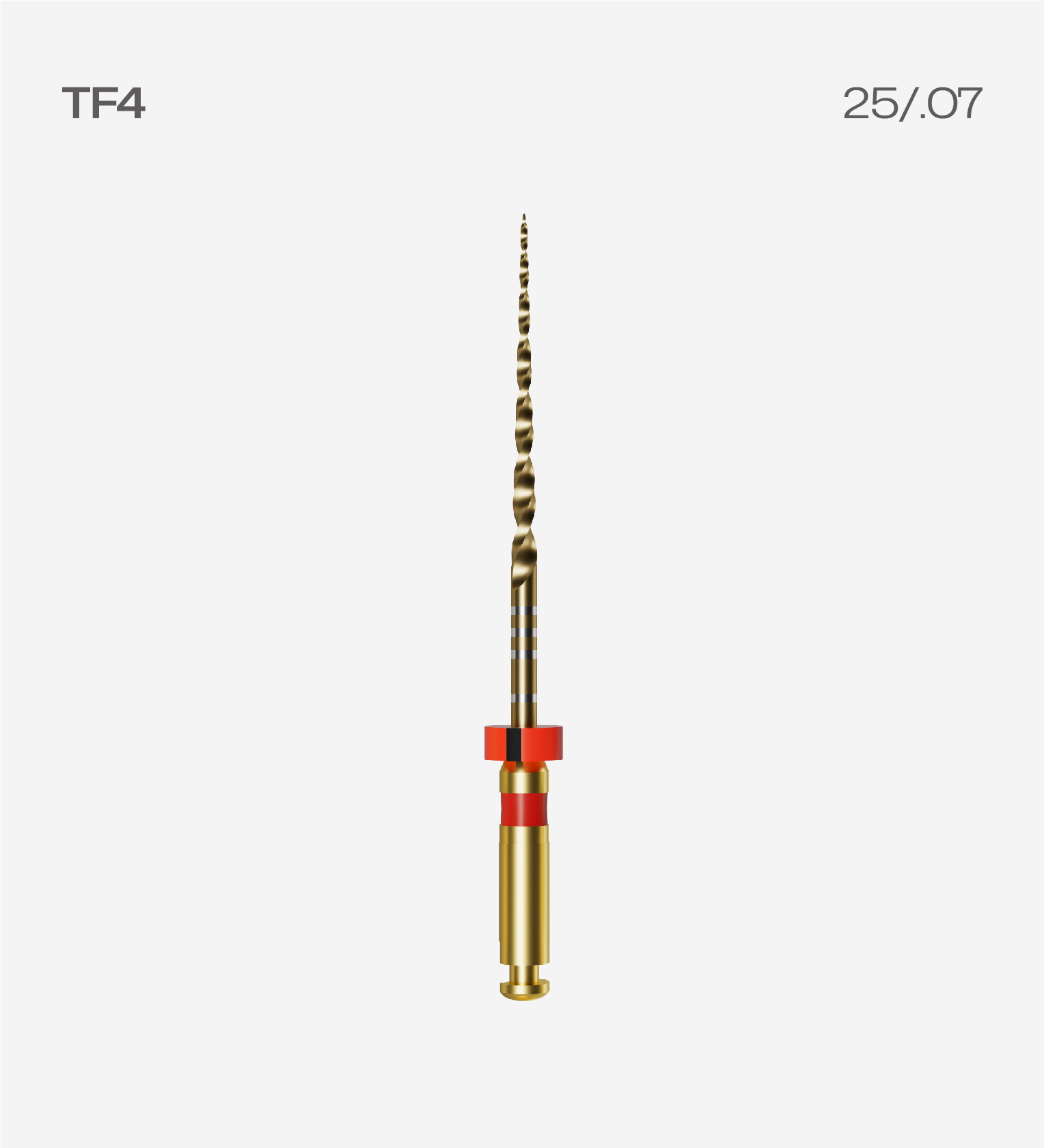 D - Perfect Endodontic Reciprocating Files Assorted TF4 Gold 25mm