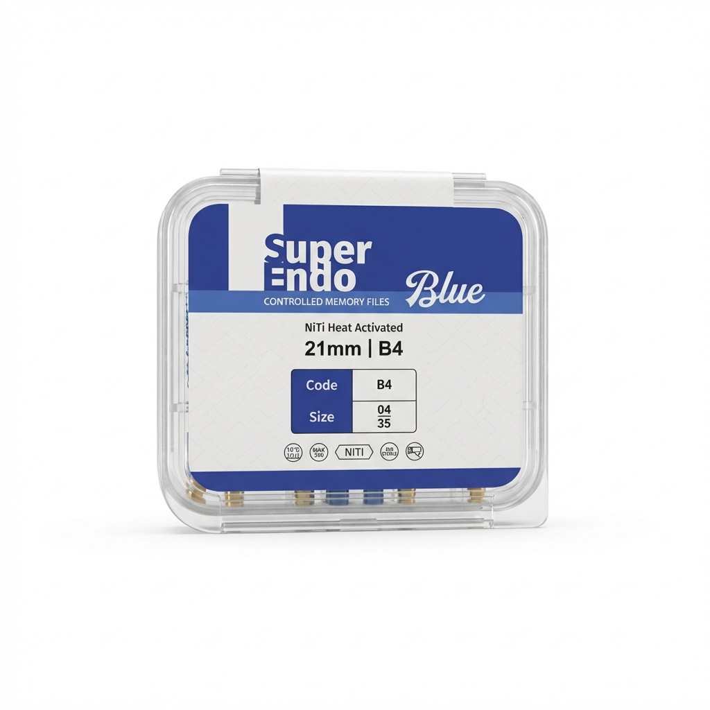 SuperEndo Blue Files 21mm #04/35 (B4) (Pack of 6)
