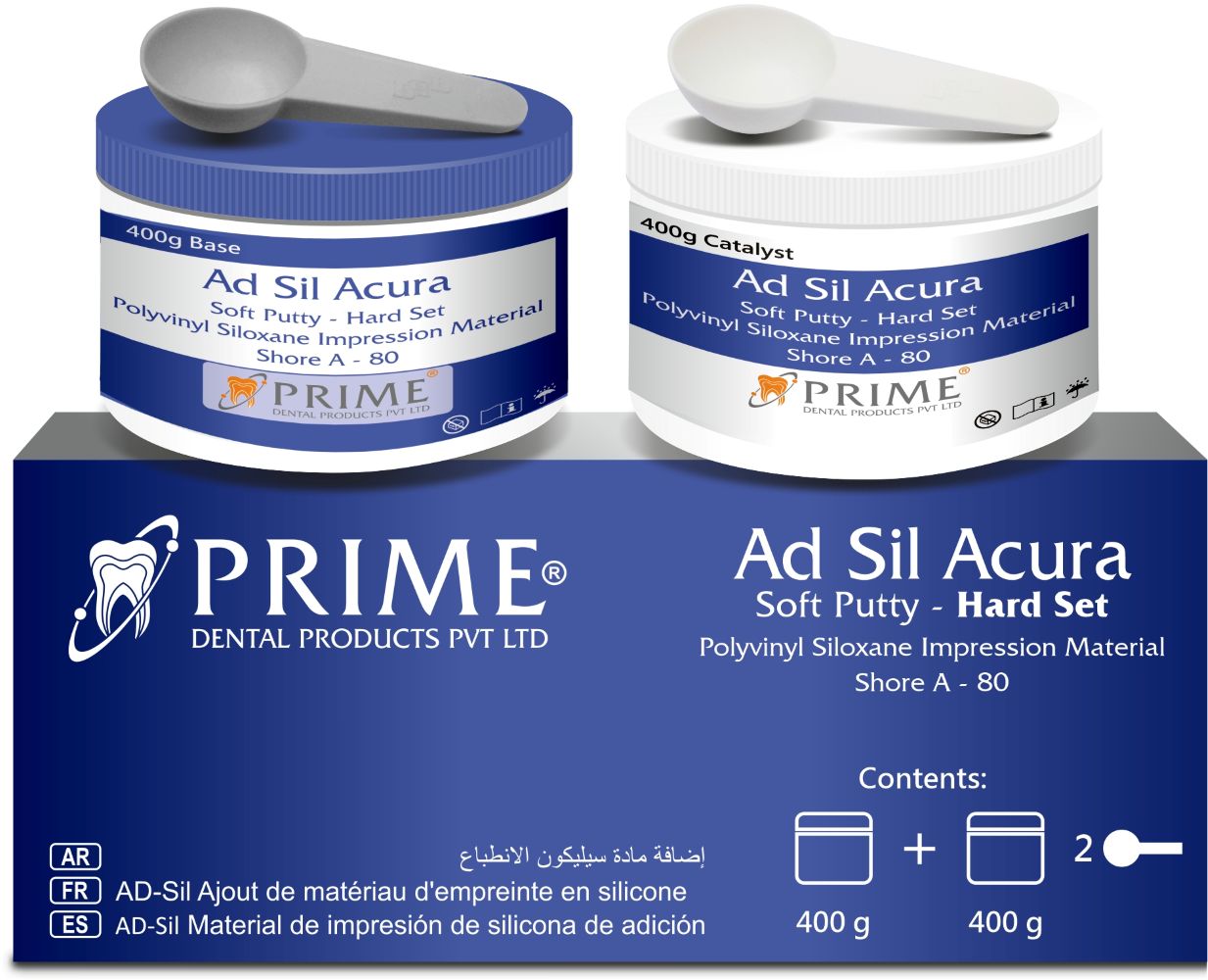 Prime Dental Ad-Sil Acura Putty -Hard Set