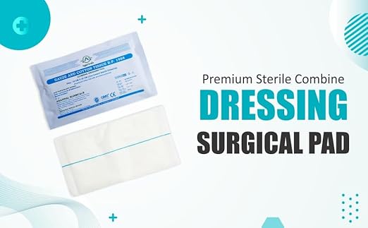 Agarwals Premium Sterile Combine Dressing Surgical Pad 10cm x 20cm (Pack of 20)