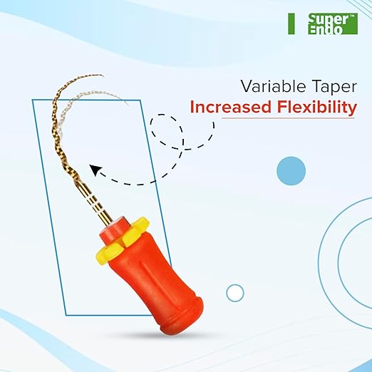 SuperEndo Gold Hand Protaper Files (Pack Of 6)   