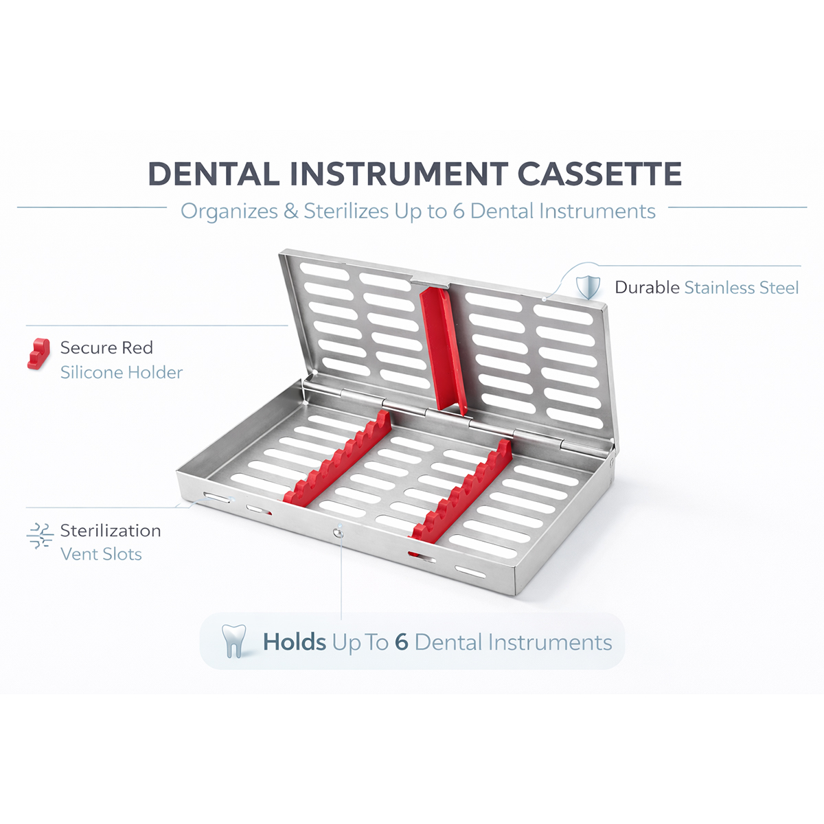 GDC Cassette For 6 Instruments Economy - Imsca6e