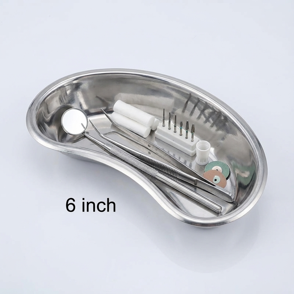 GI Stainless Steel Heavy Kidney Tray with Lid