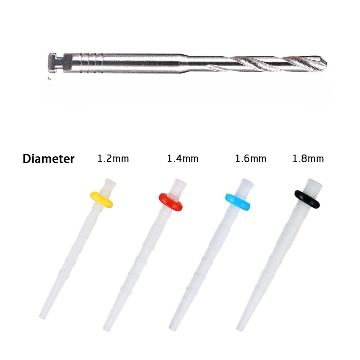 AAA Dental Fiber Post Kit (Pack of 20 Posts + 4 Drills)