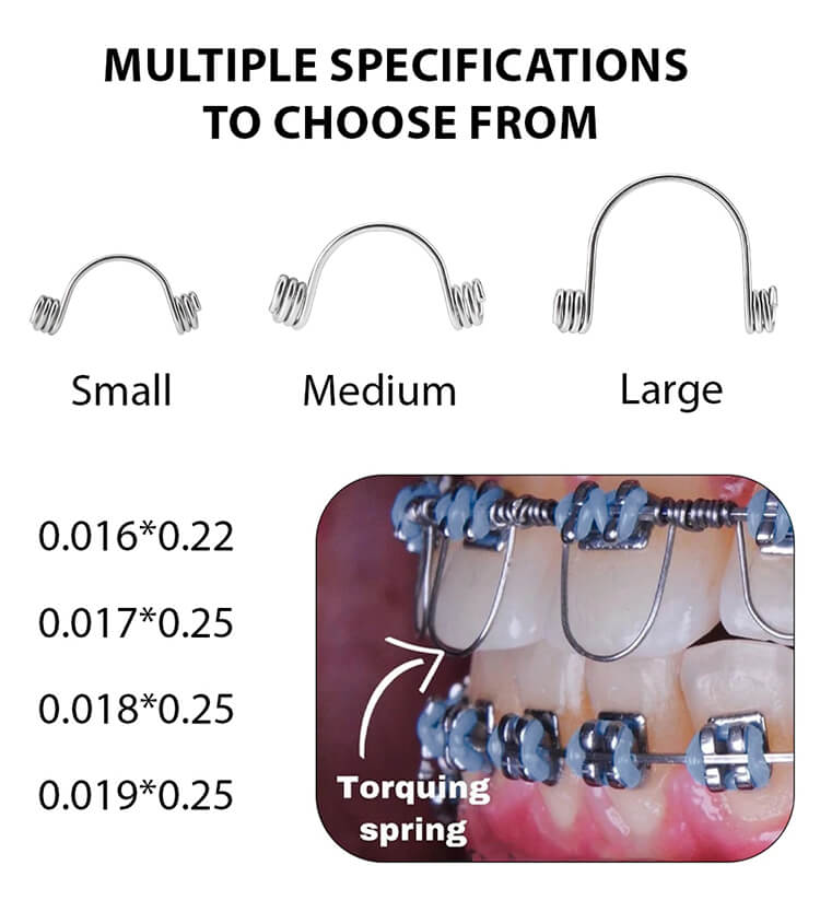 UU Ortho Torque Springs 10 Pcs/Bag