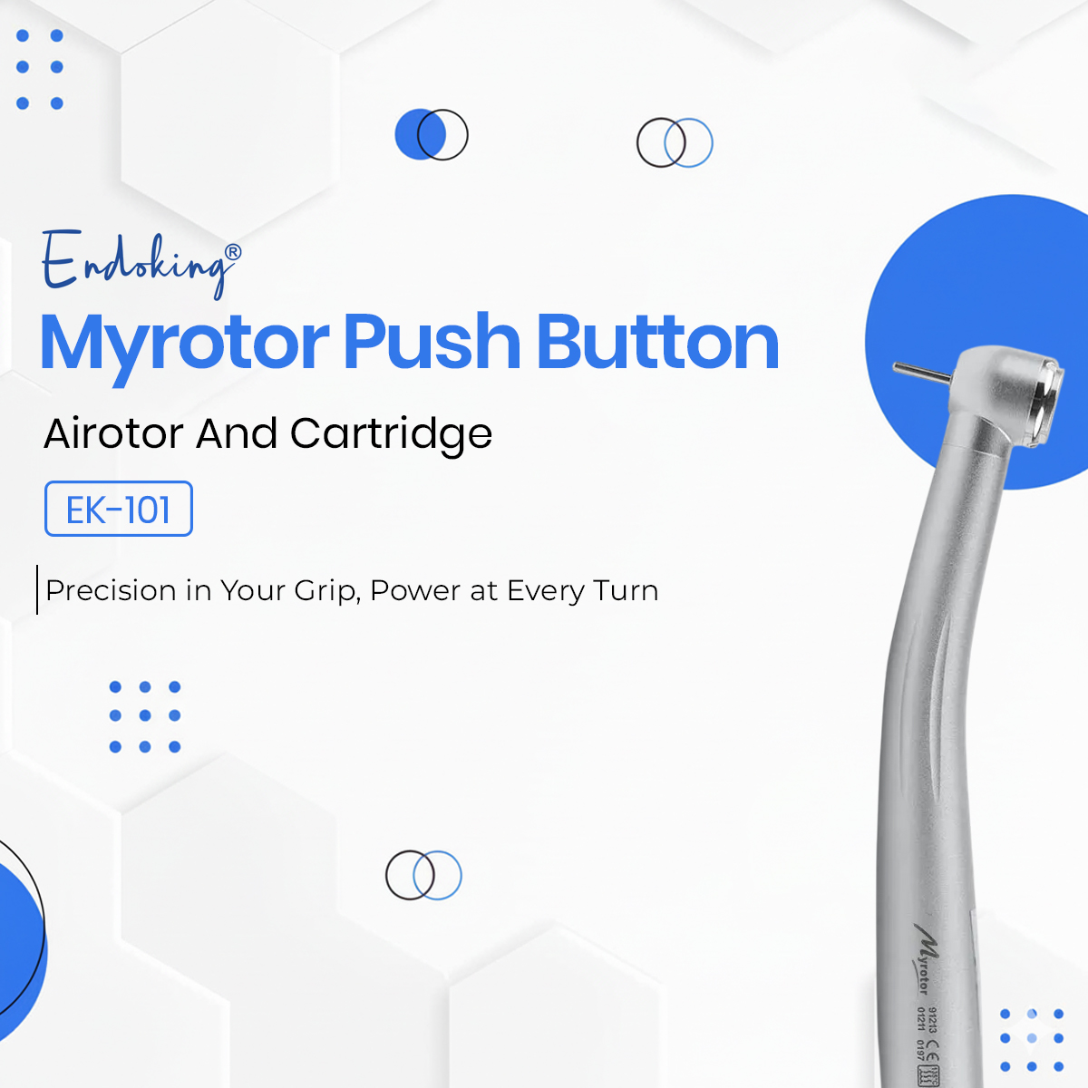 Endoking Myrotor Push Button Airotor And Cartridge