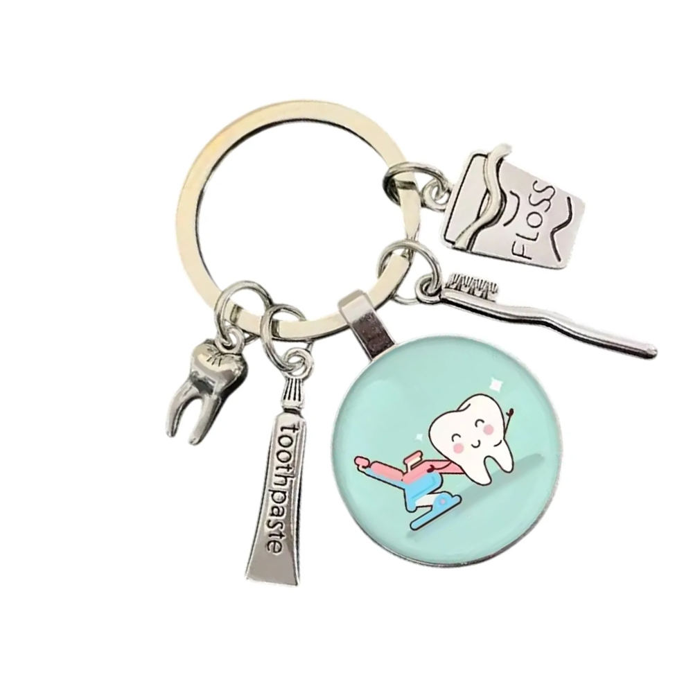 iDENTical Tooth Charm Keychain - Green ZYR-4071