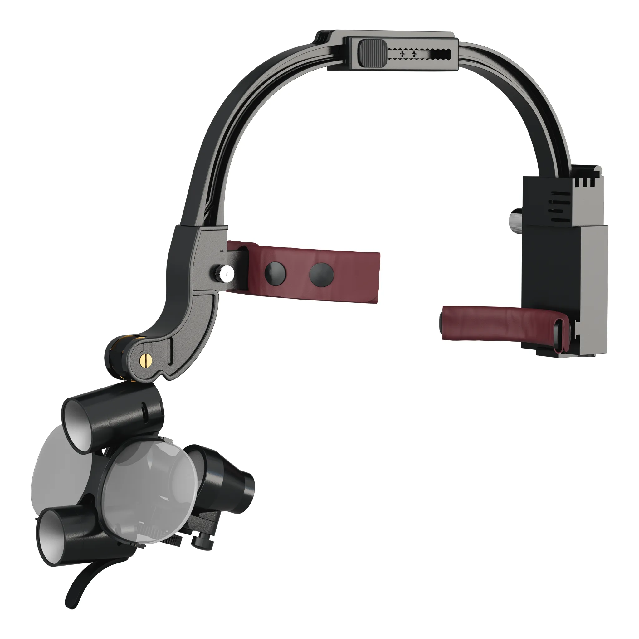 Waldent Head Mounted Double Light Magnifying Surgical Loupes