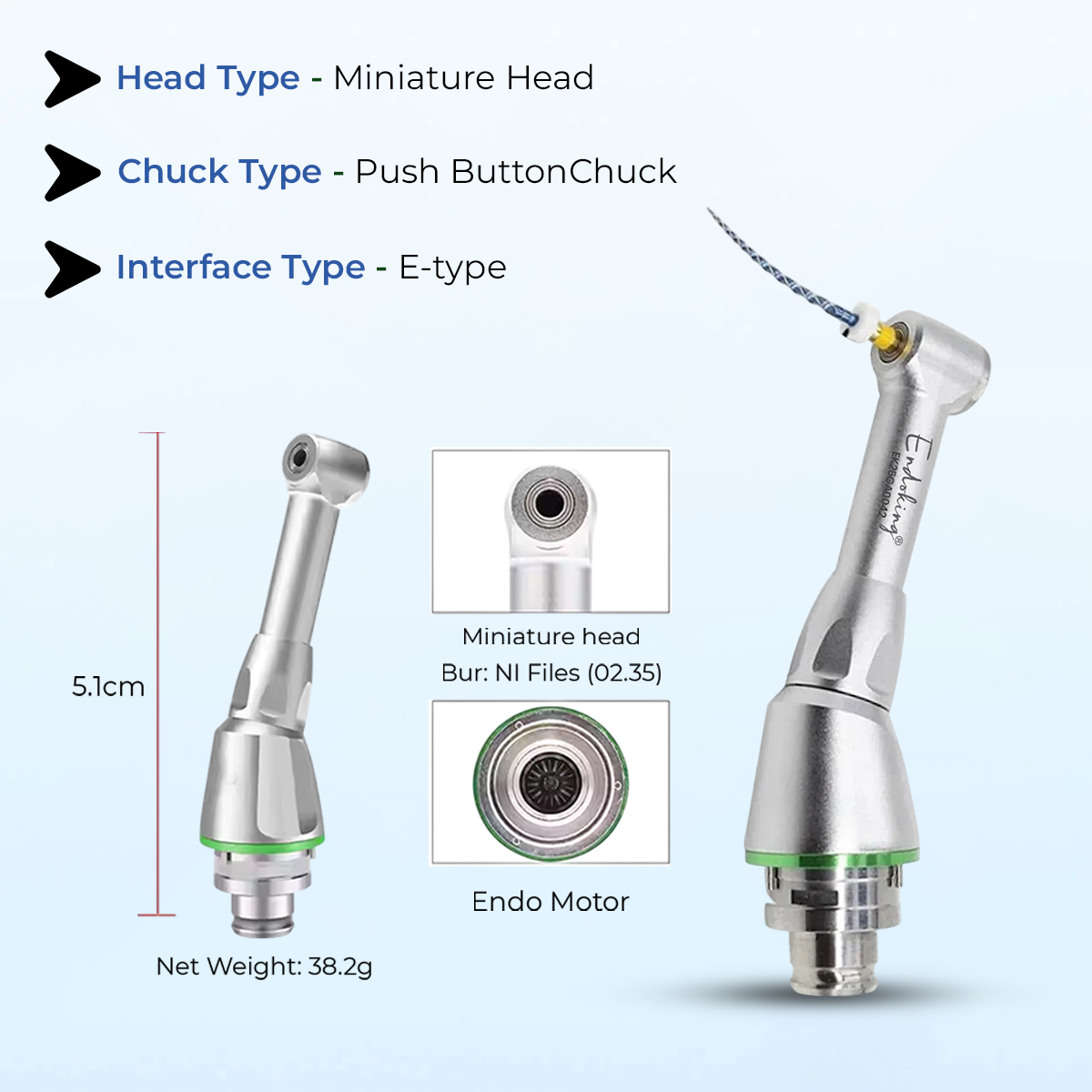 Endoking Endomotor Contra-angle Handpiece Head 16:1