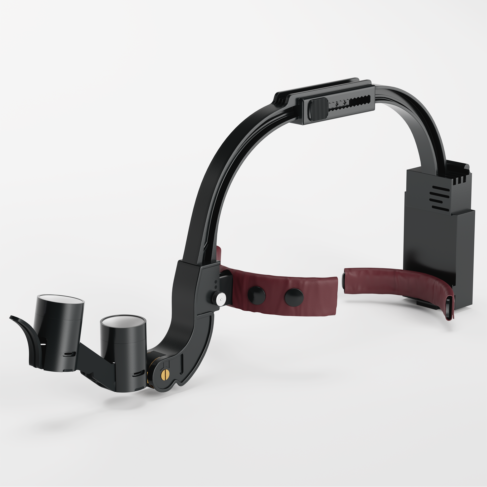 Waldent Head Mounted Double Light Magnifying Surgical Loupes