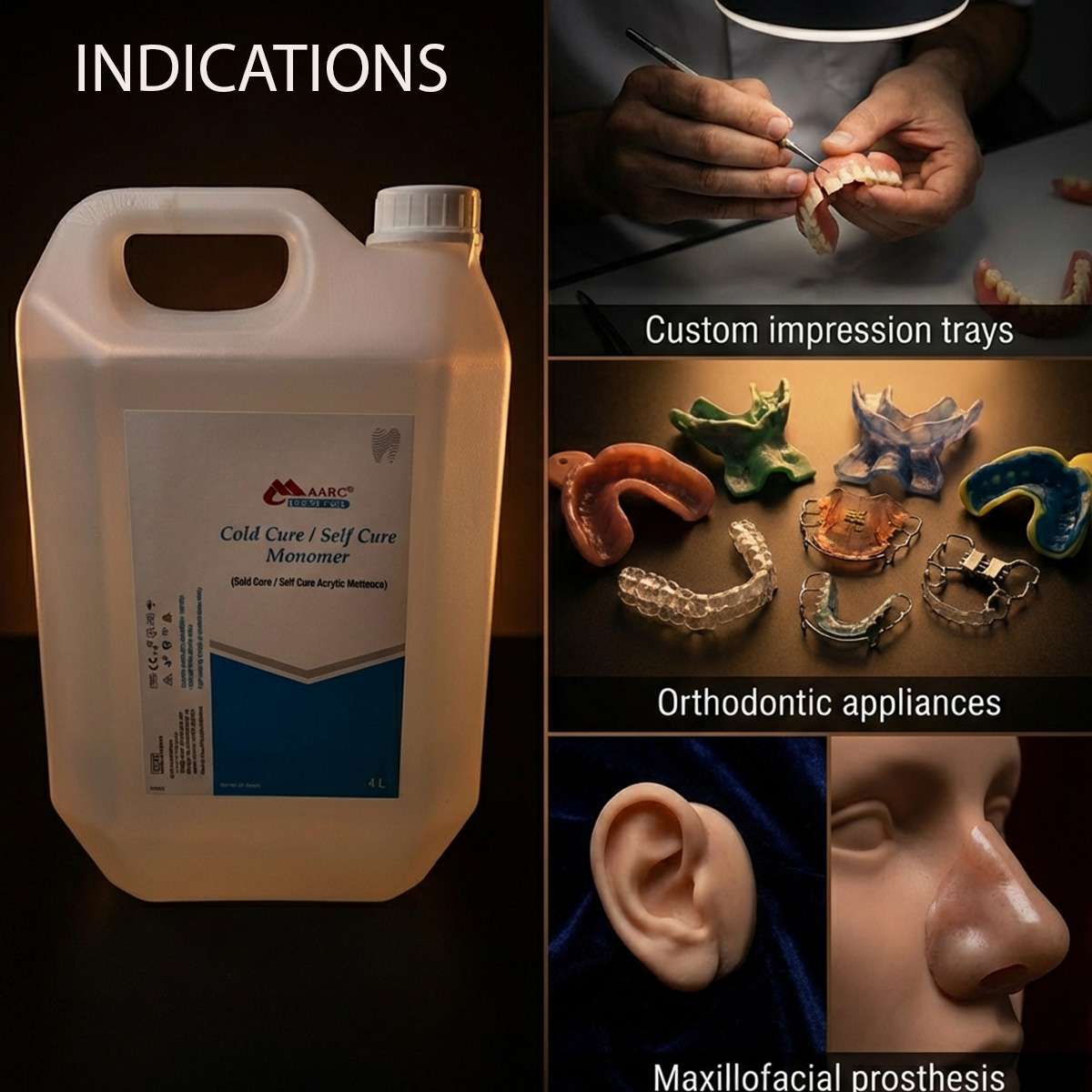 MAARC Cold Cure Monomer - 4ltrs