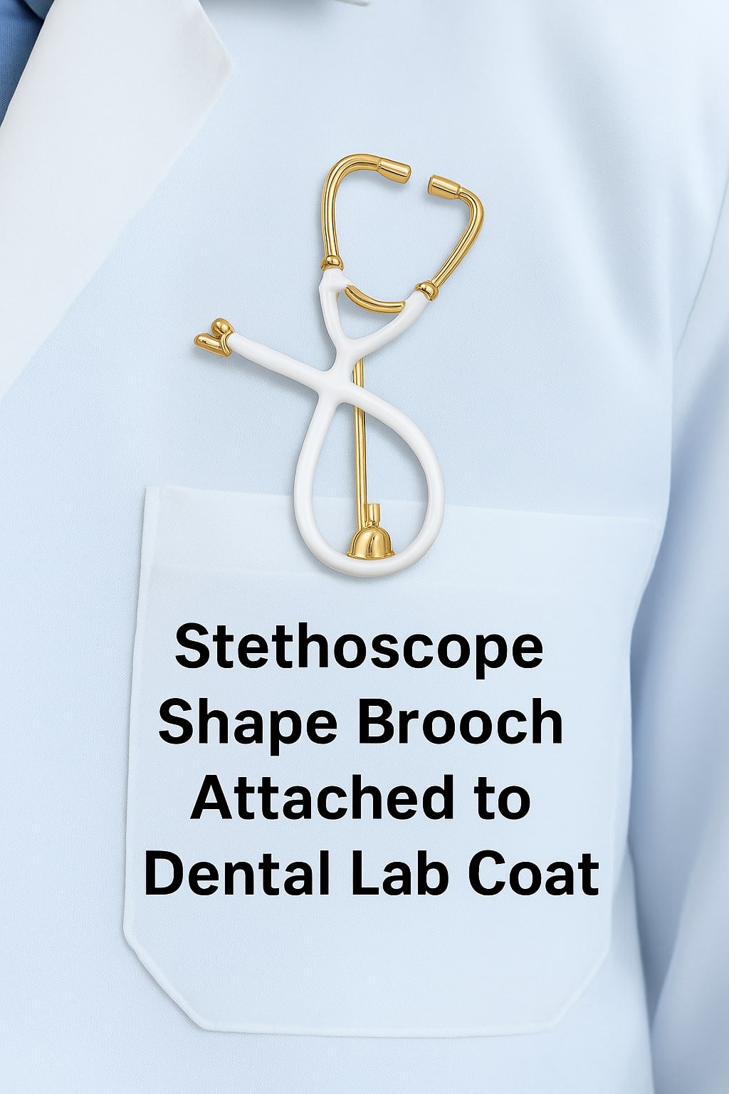 iDentical Stethoscope Shape Brooch - Pack of 1 (ZYR-7802)