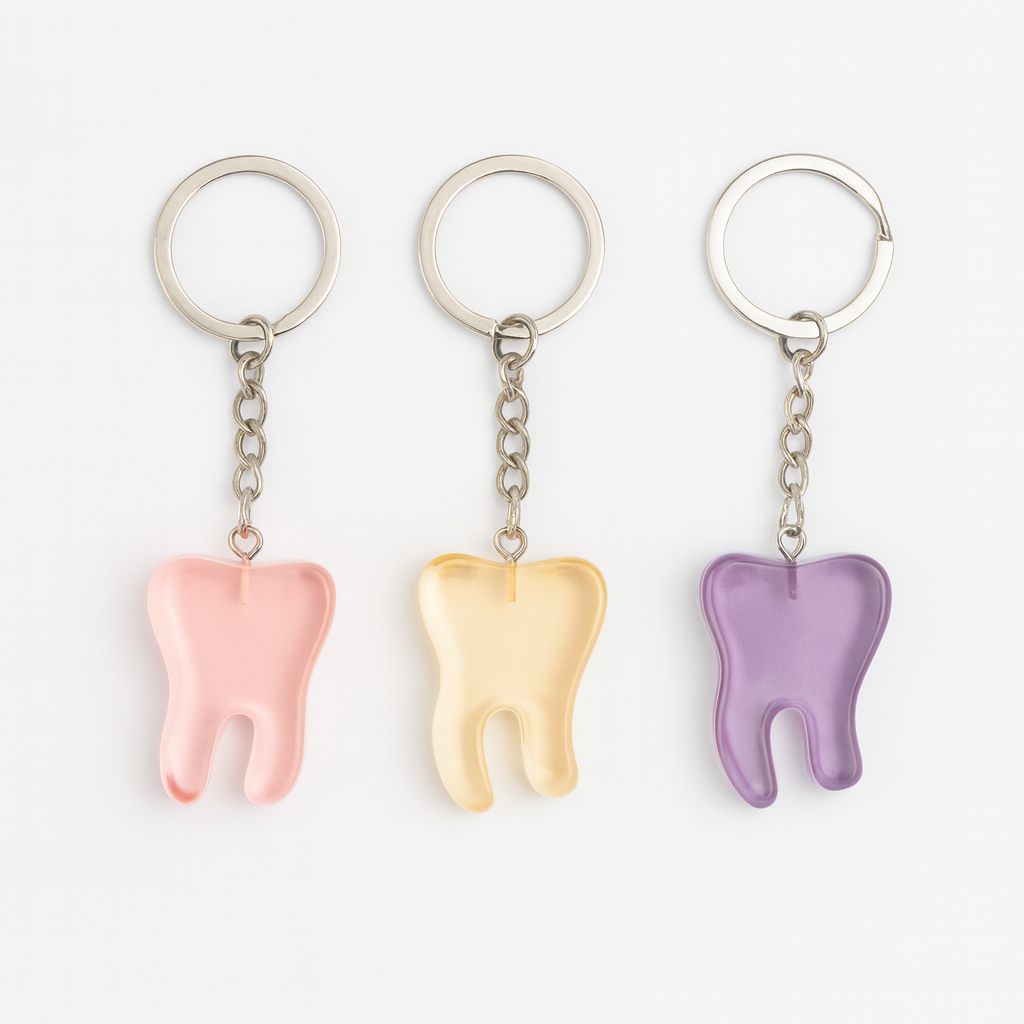 IDENTical Tooth Shape Resin Keychain