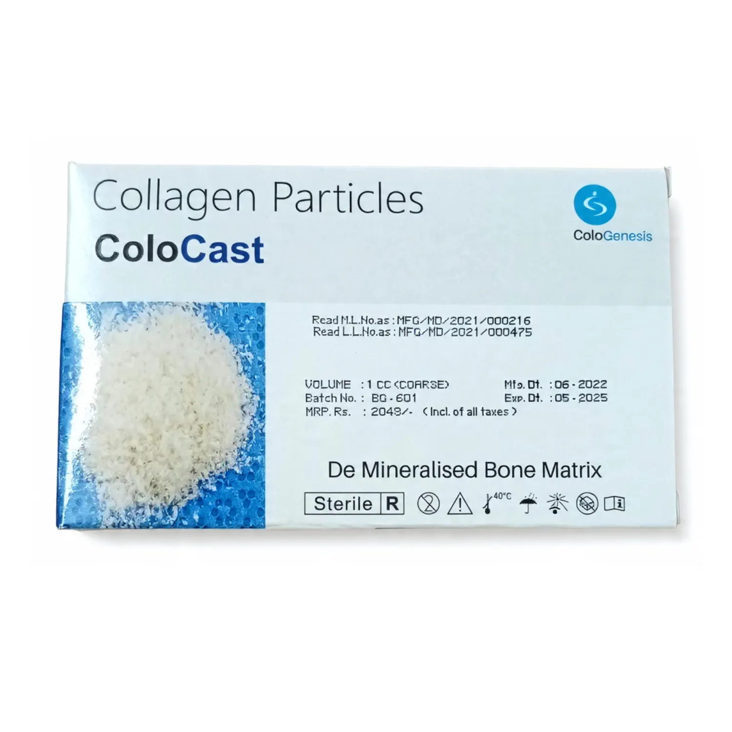 Cologenesis ColoCast De Mineralised Bone Matrix