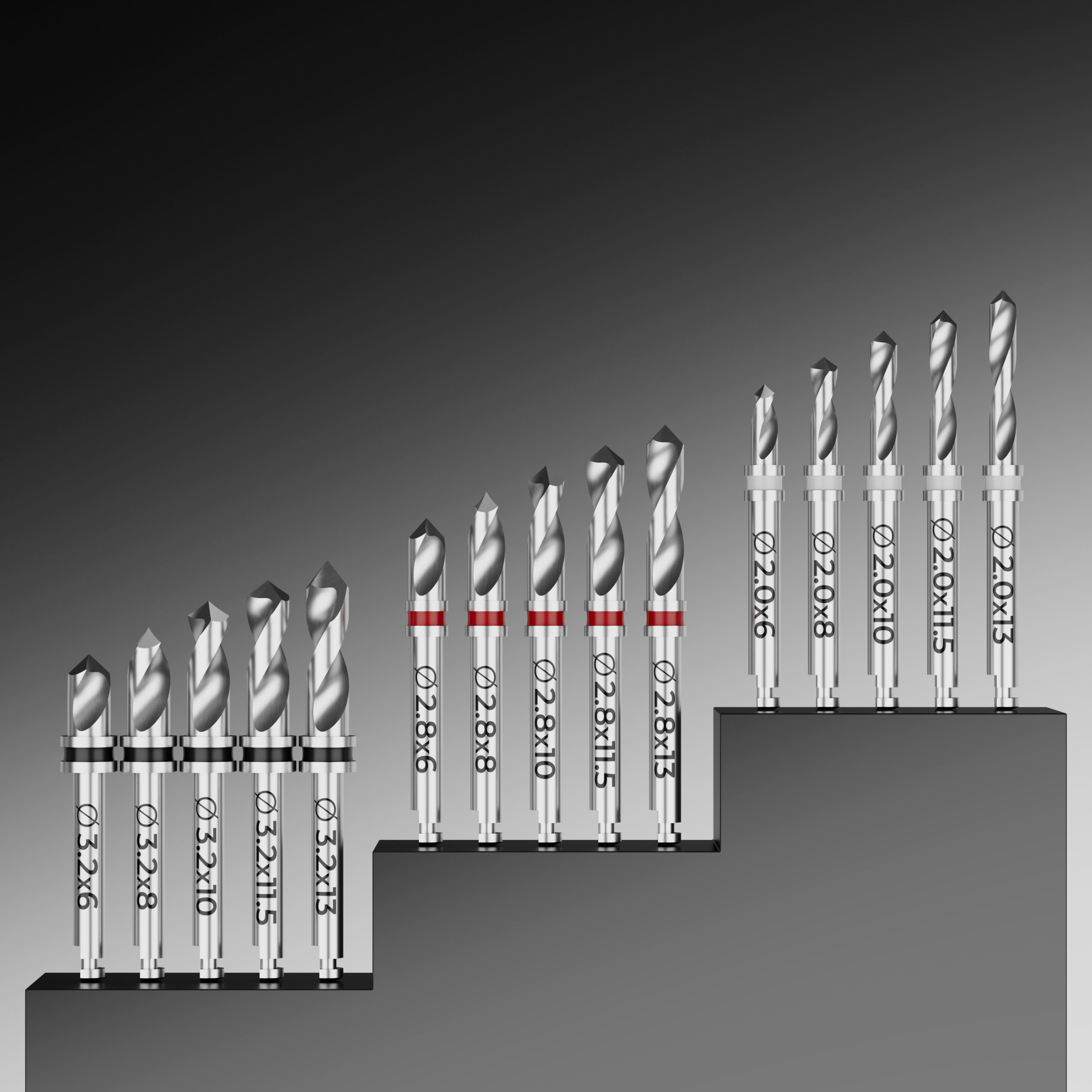 Waldent PrecisionPro Implant Drill Set 15-PCS (K19/10)