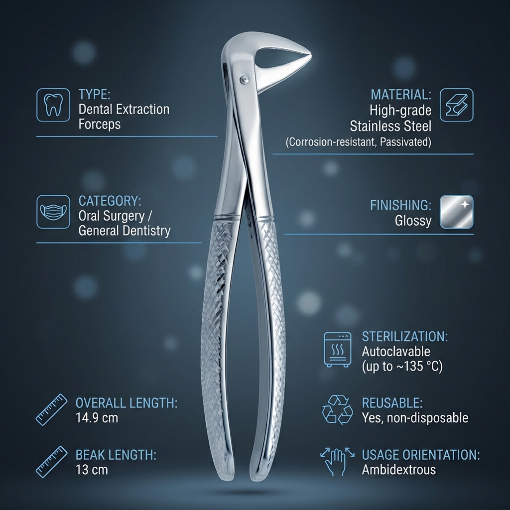Waldent Tooth Extraction Forceps Lower Anterior No.74 (1/111)