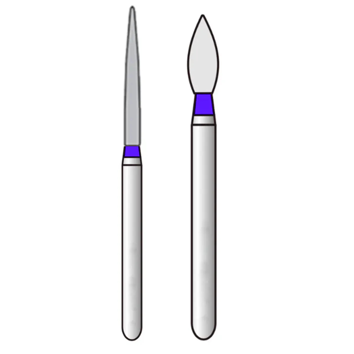 Frank Dental Flame Ogival FG Diamond Burs FO Series (Super Coarse)