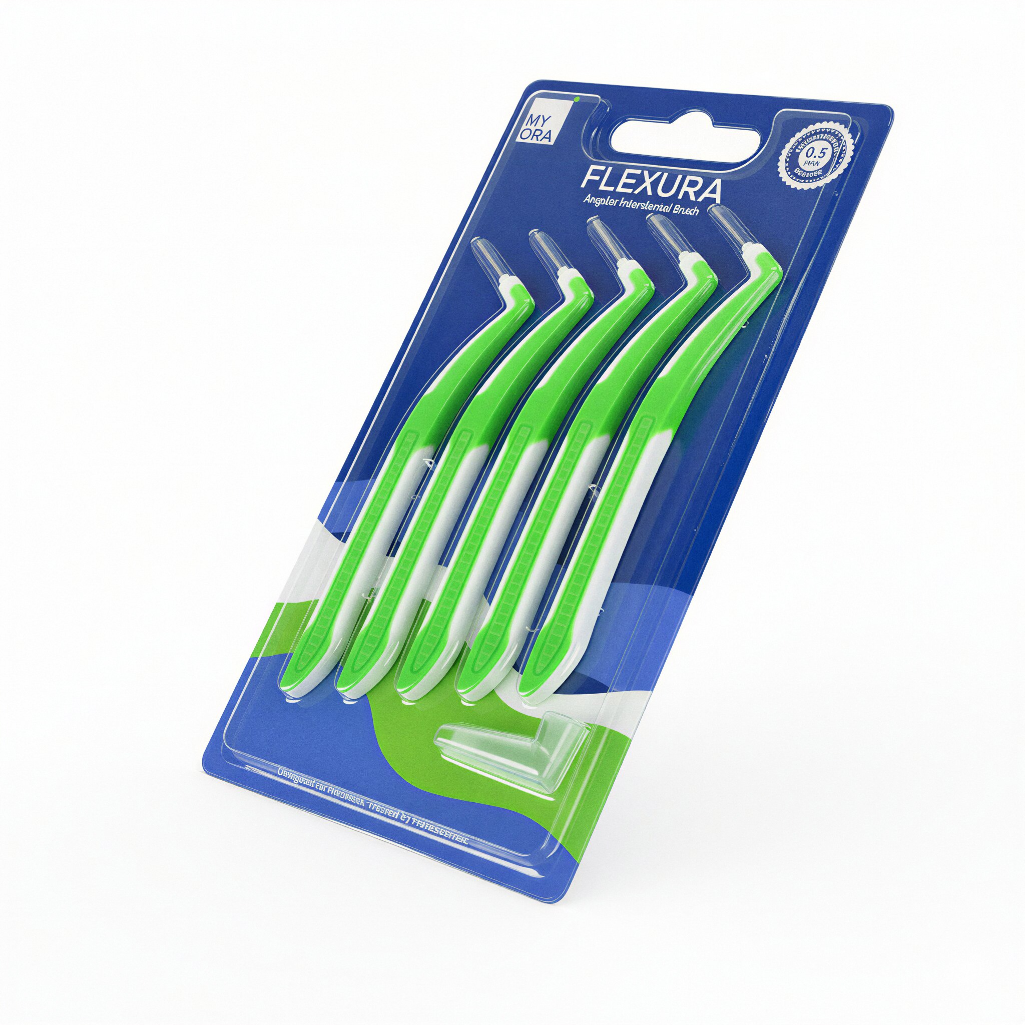 MyOra Flexura Angular Interdental Brush 0.5mm - Pack Of 12 (5 Pcs/Pack)