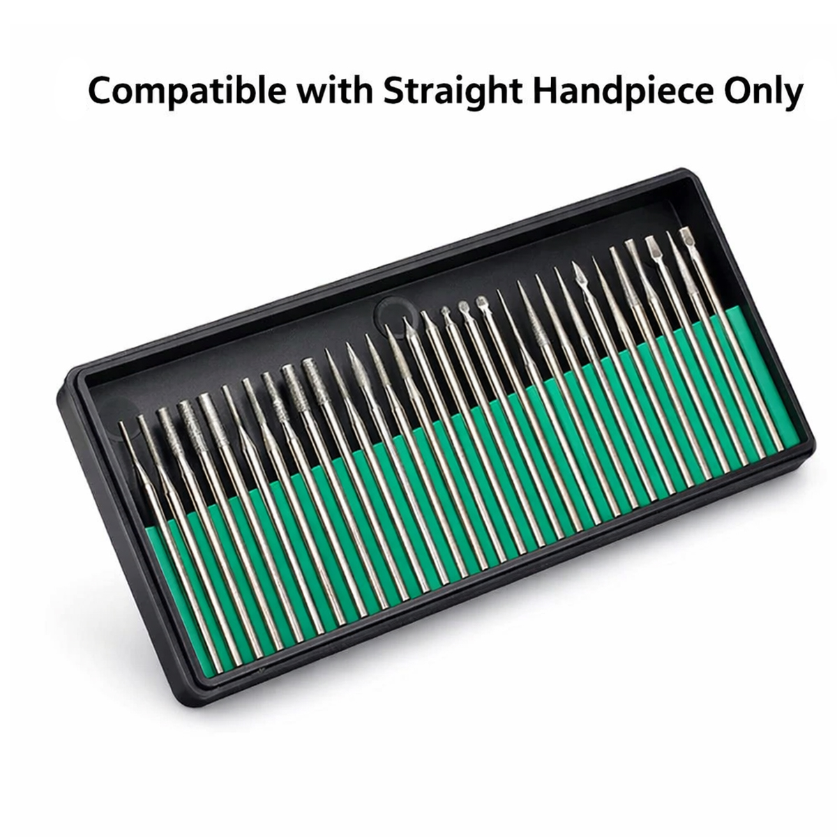 Jinguang Straight Handpiece Diamond Burs kit (30Pcs/Set) 