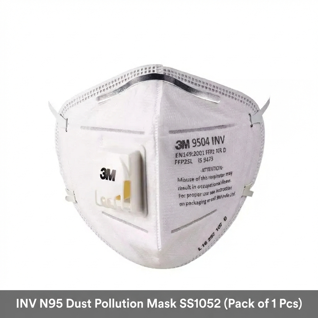 3M 9504 INV N95 Dust Pollution Mask SS1052 (Pack of 1 Pcs)