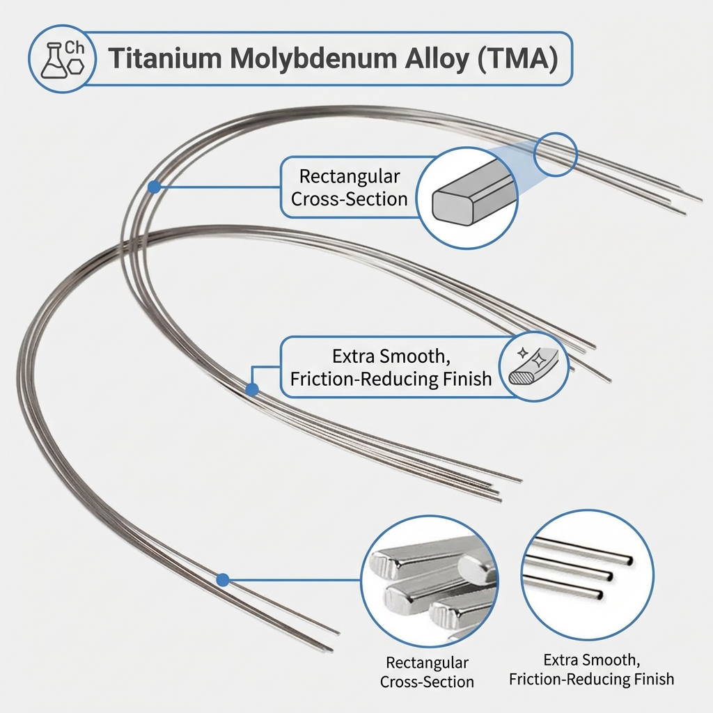 Koden Preformed TMA Archwires - Rectangular (Pack of 2)