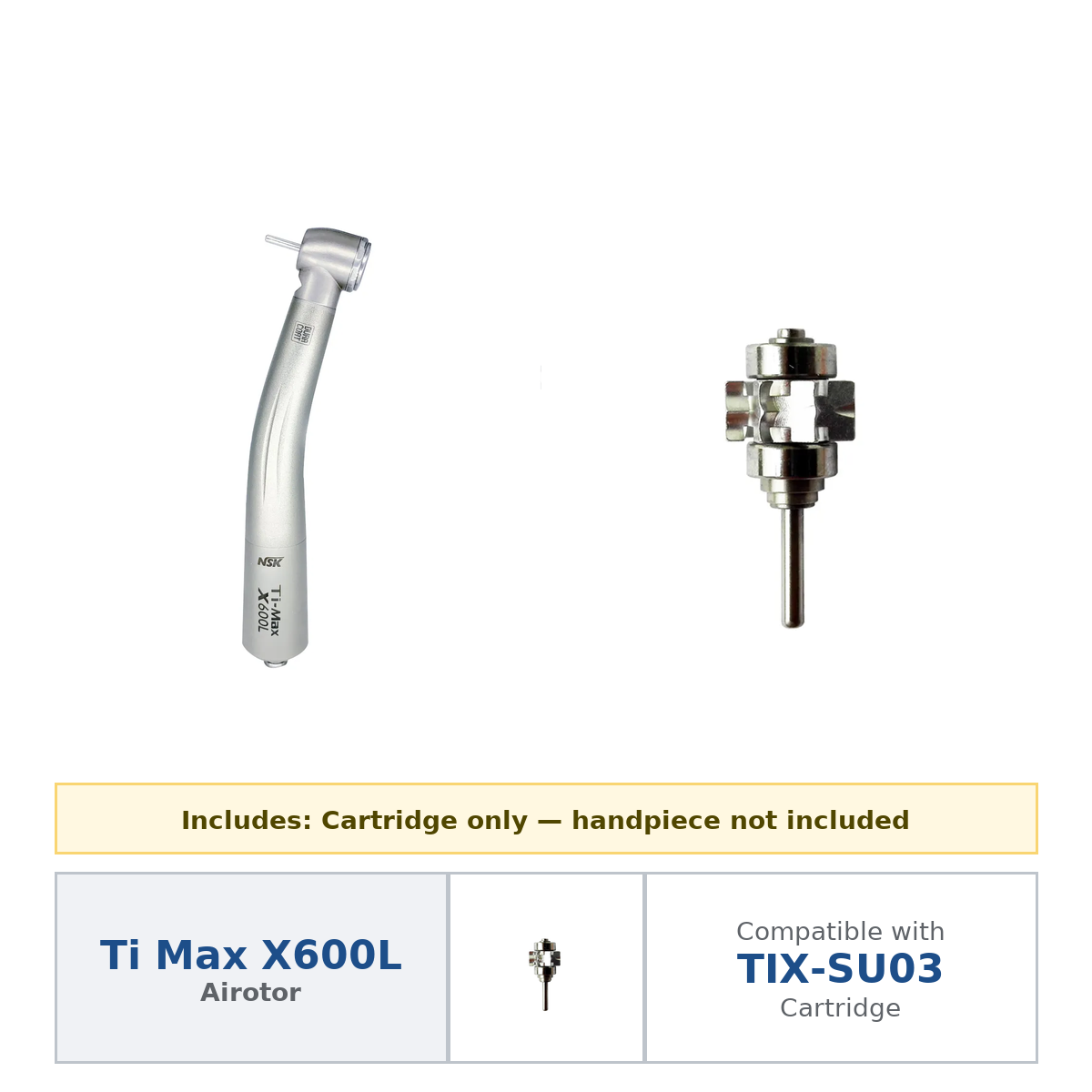 NSK Cartridge TIX-SU03 For Ti Max X600L Standard Head Airotor Handpiece Optic