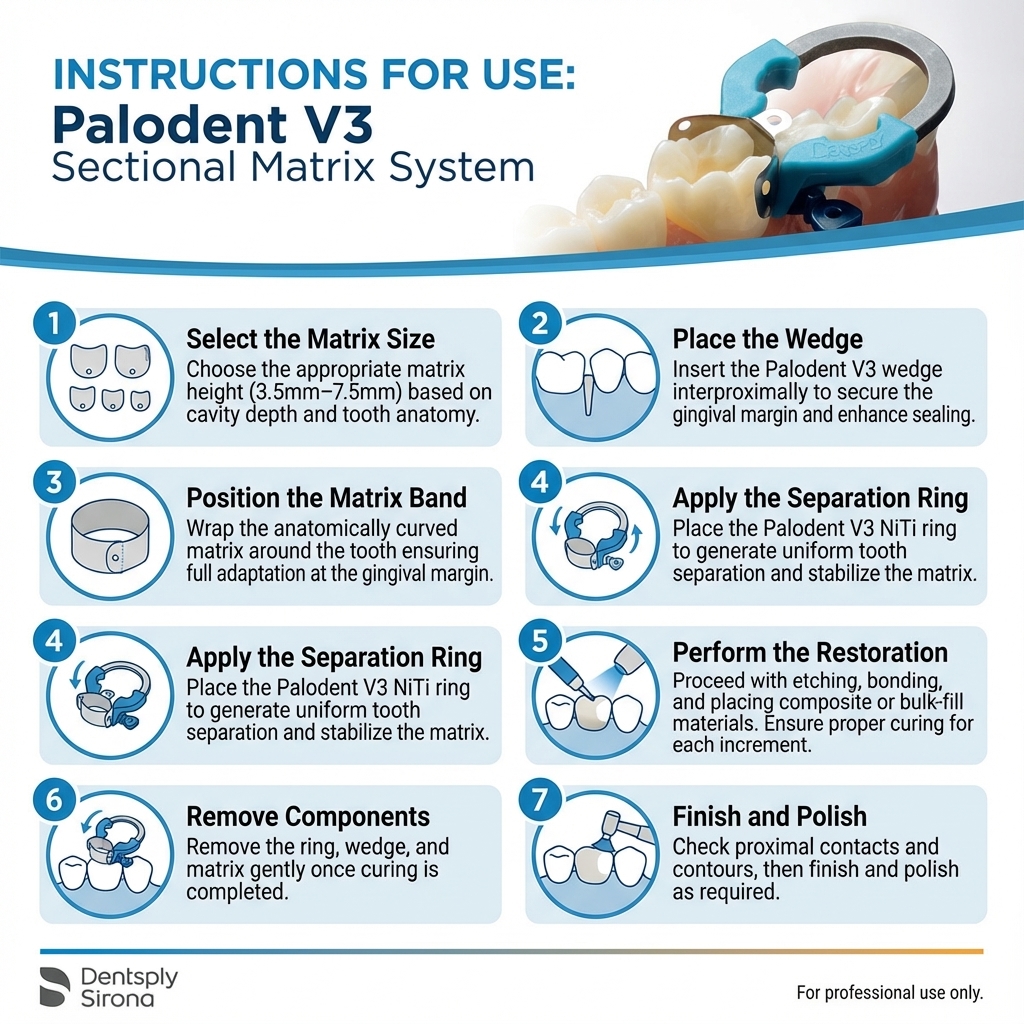 Dentsply Palodent V3 Matrices Refills (Pack Of 50)