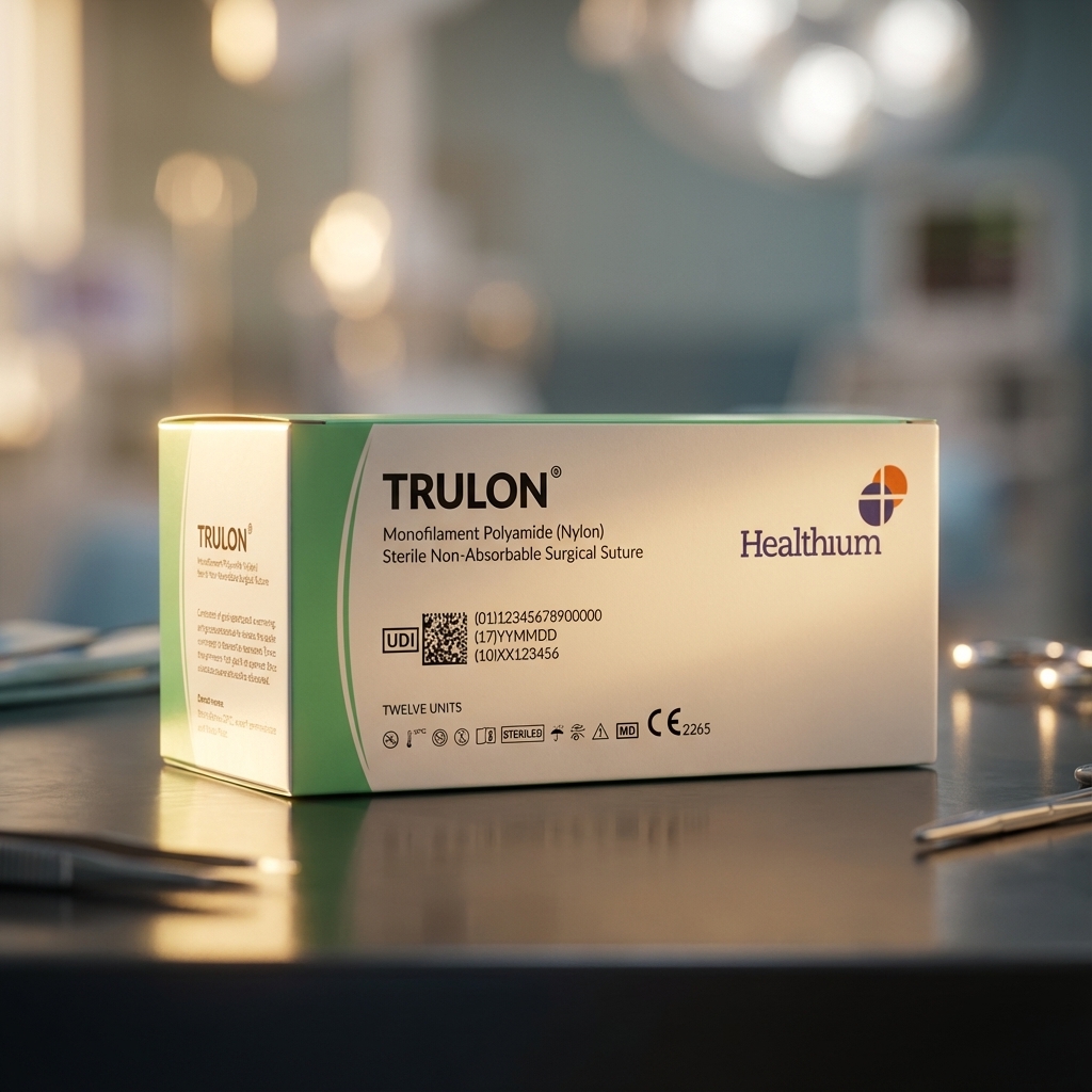 Healthium Trulon Monofilament Polyamide Non- Absorbable Sutures