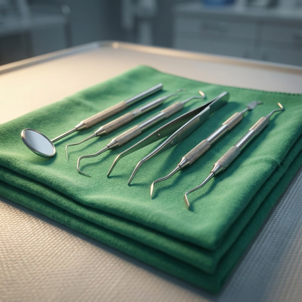 Surgical Green Cloth 0.5m X 0.5m (Pack Of 5)