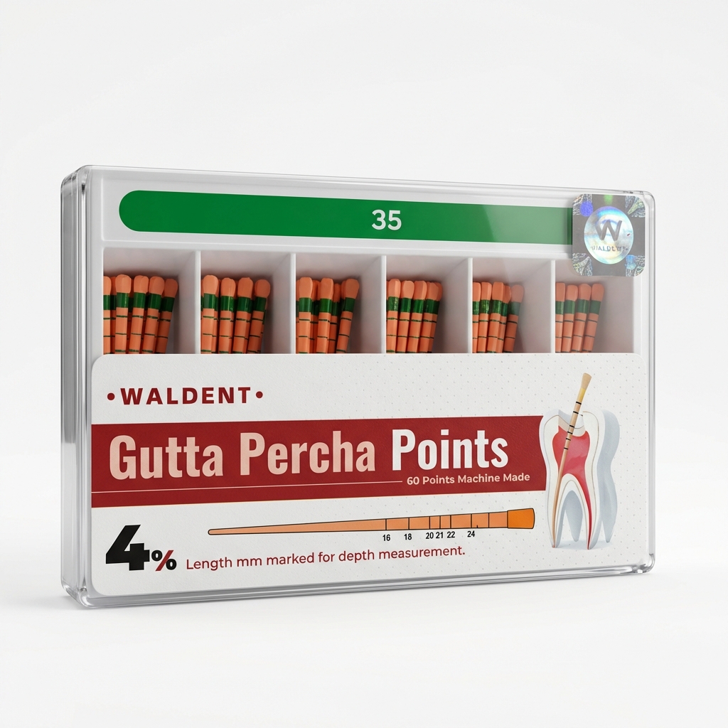 Waldent Gutta Percha Points 4% (Length Marked)