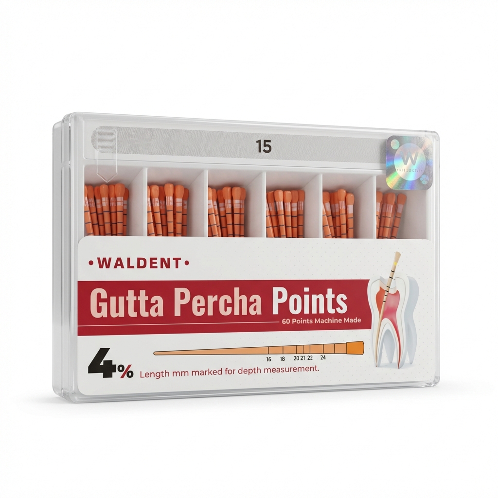 Waldent Gutta Percha Points 4% (Length Marked)