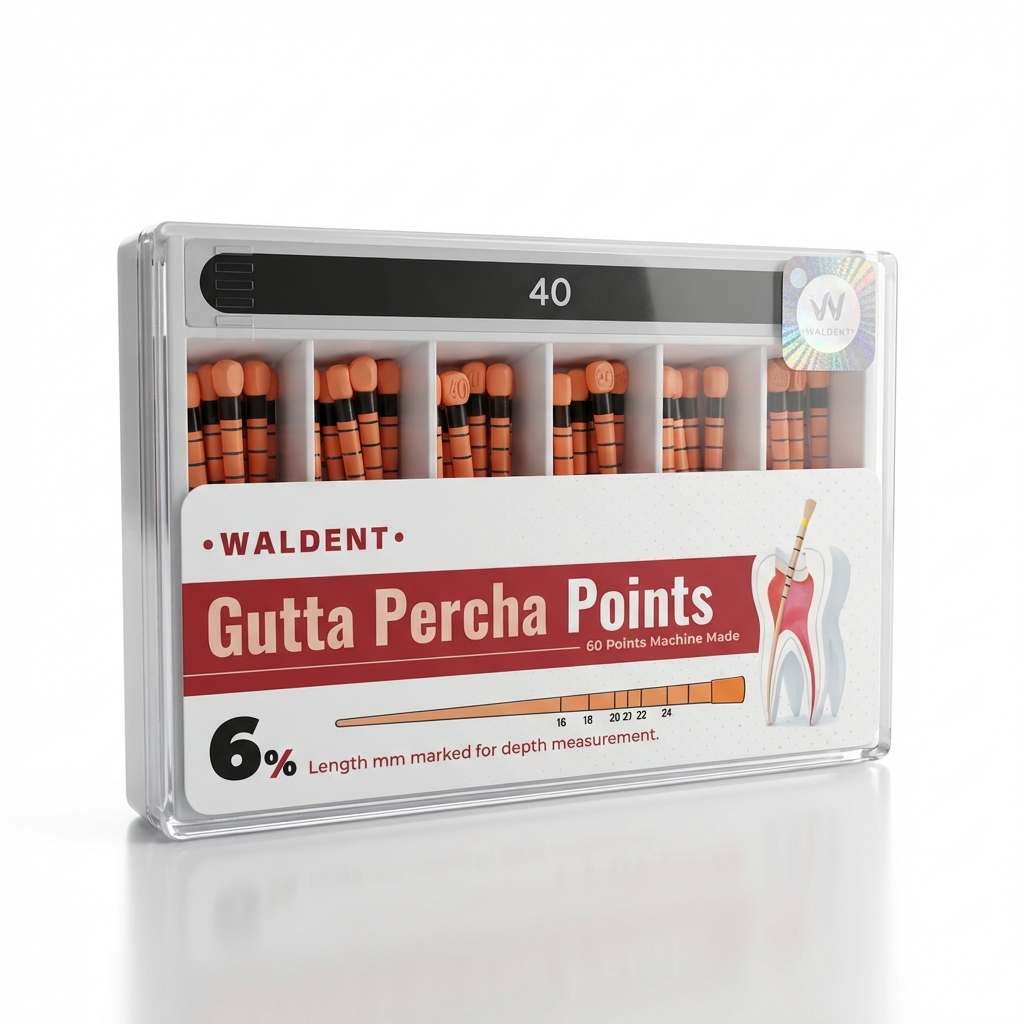 Waldent Gutta Percha Points 6% (Length Marked)