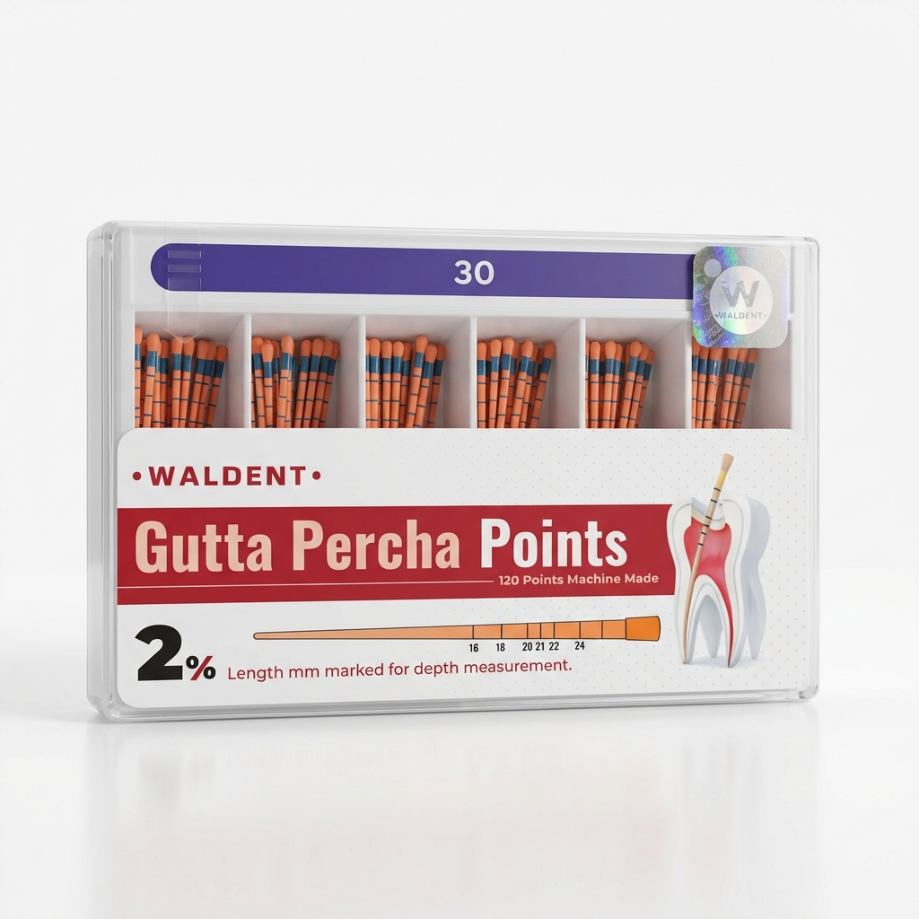 Waldent Gutta Percha Points 2% (Length Marked)