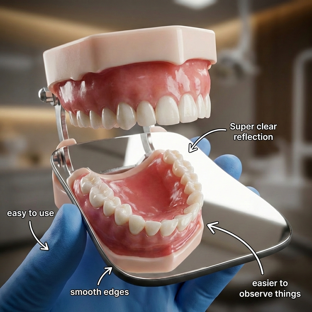 Capri Double Sided Stainless Steel Photographic Mirror - Adult 1/pk