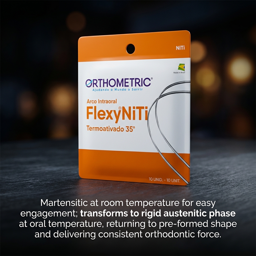 OrthoMetric Flexy NiTi Thermal 35ºC Archwire - Square (10/Pk)