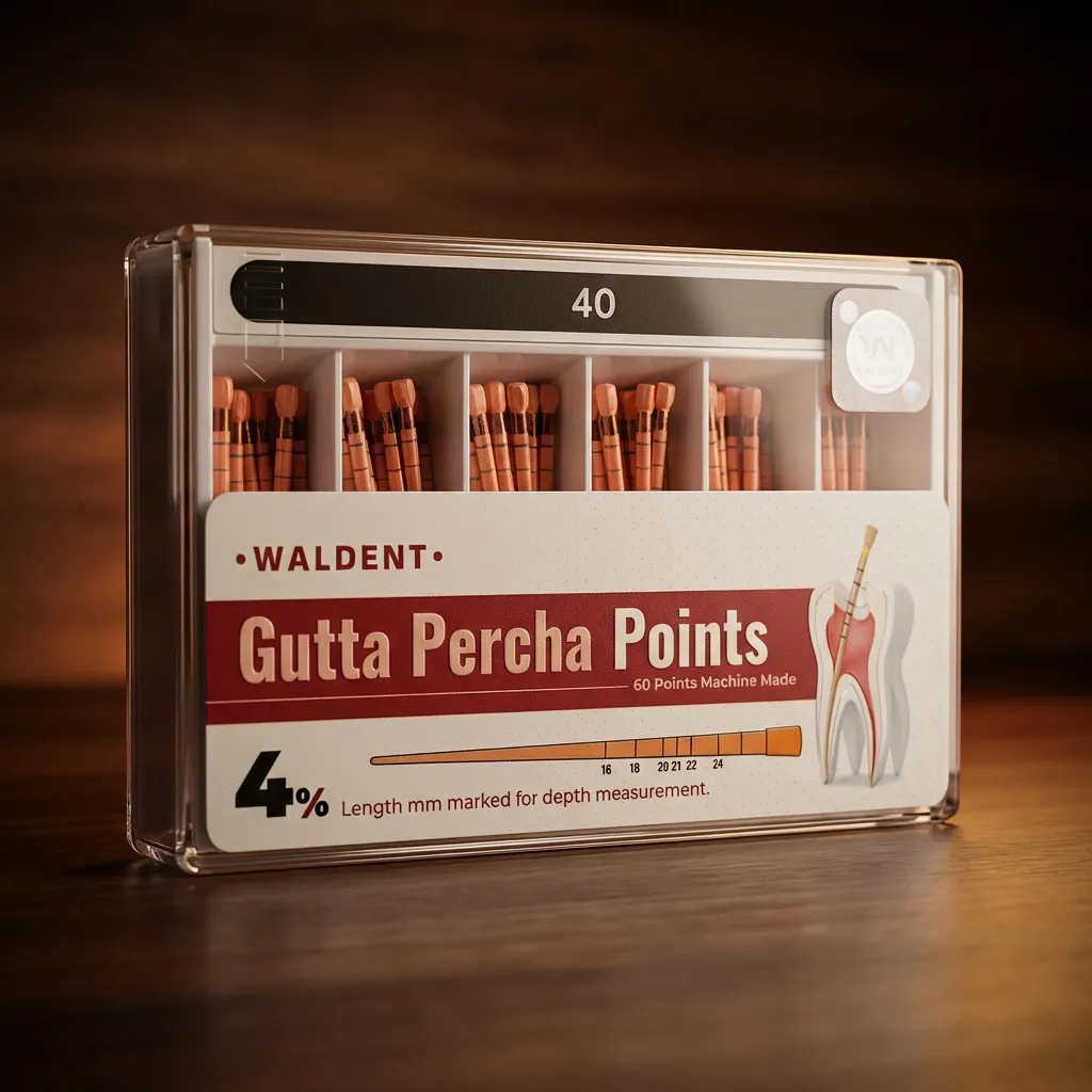 Waldent Gutta Percha Points 4% (Length Marked)