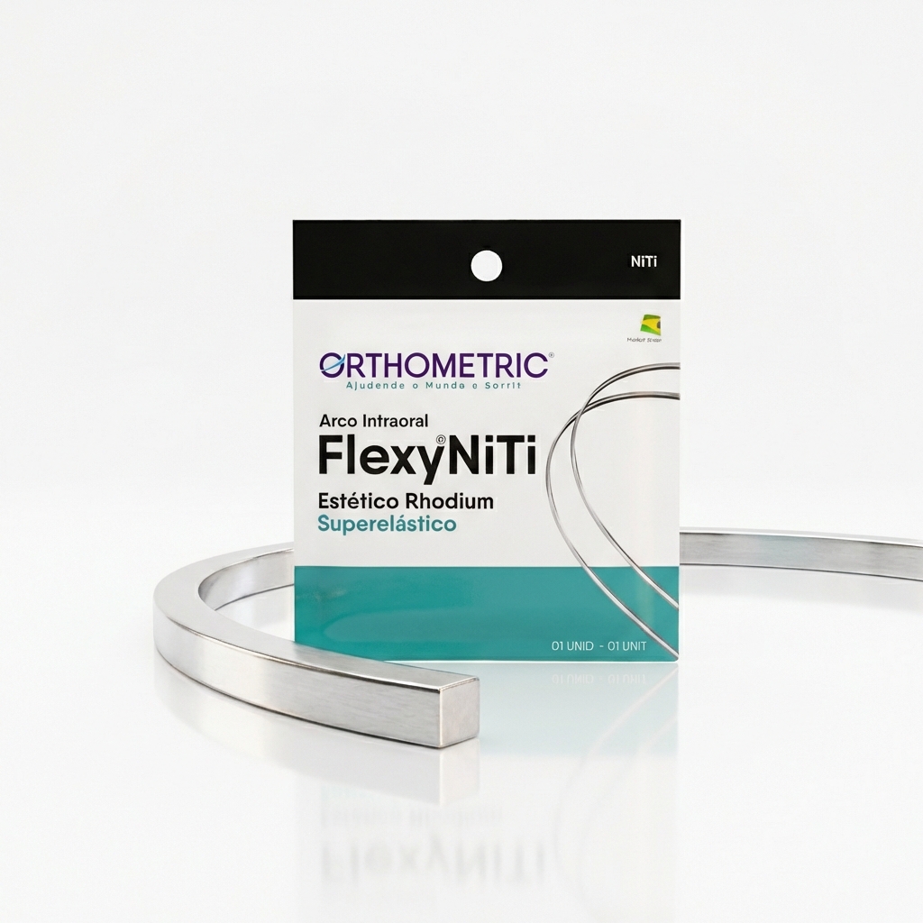 OrthoMetric Flexy NiTi Super Elastic Esthetic Rhodium Plated Archwires - Square (1/Pk)