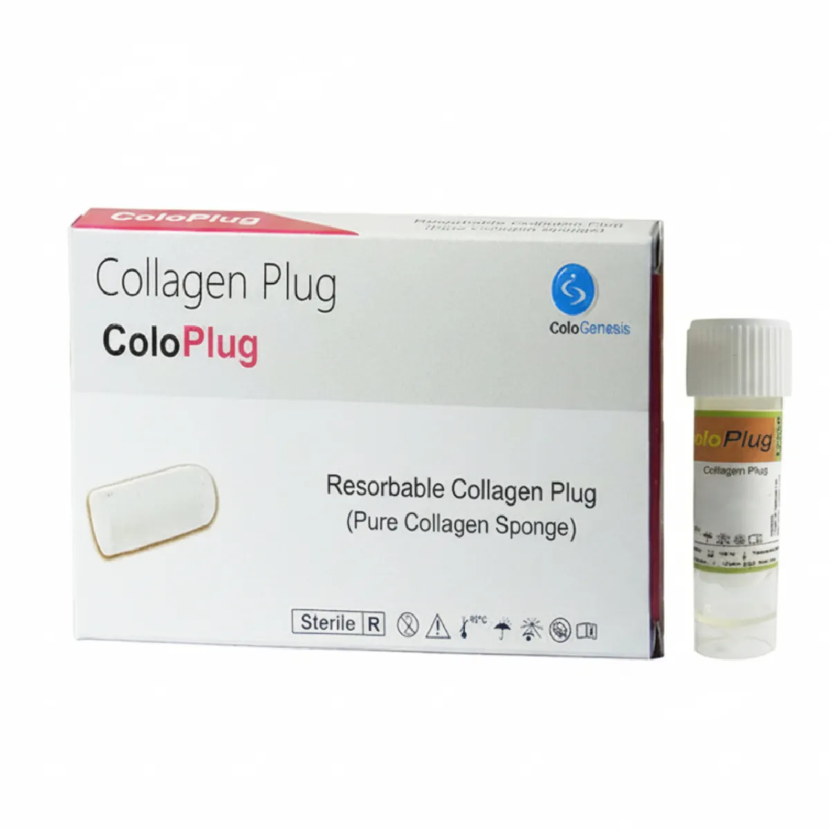 Cologenesis ColoPlug Sterile Collagen Sponge - Pack of 1
