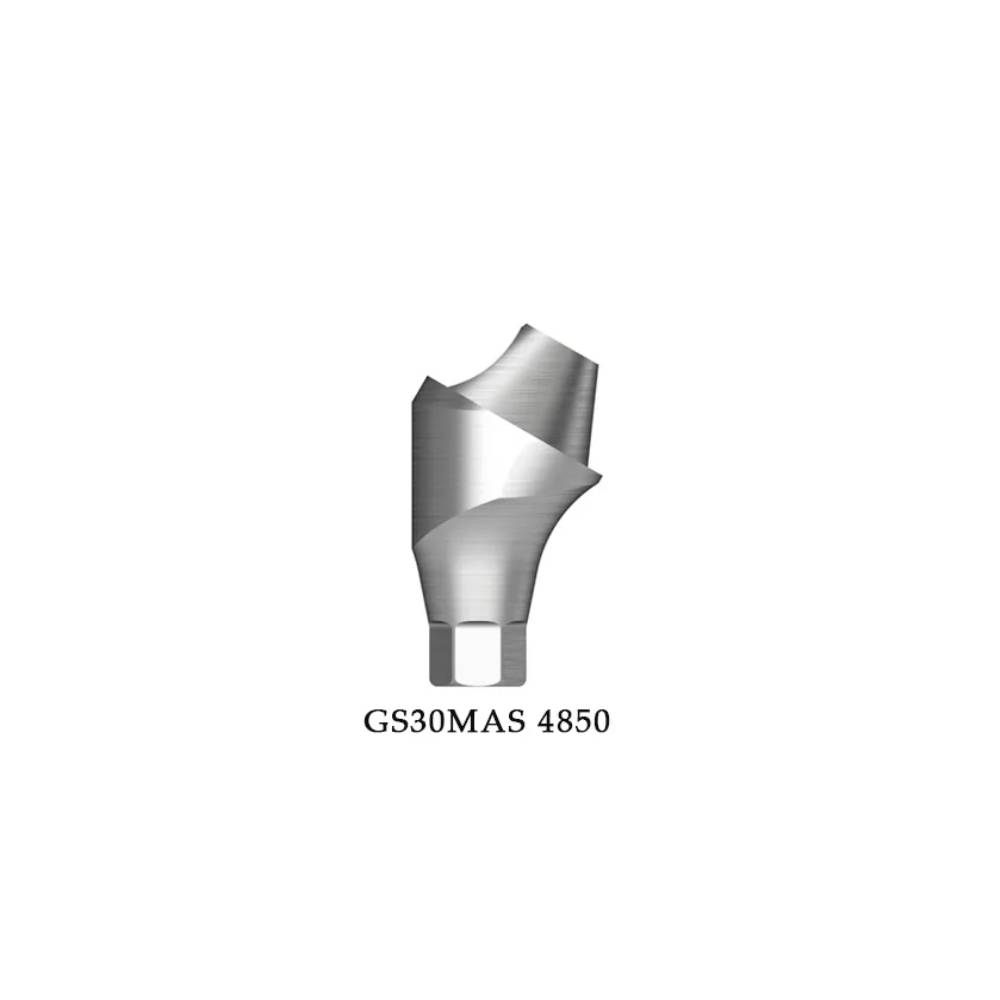 Dentaltech Korean Implant Compatible Multi Unit 30°Angular Abutment Regular ∅4.8mm X G/H5.0mm (GS30MAS 4850)