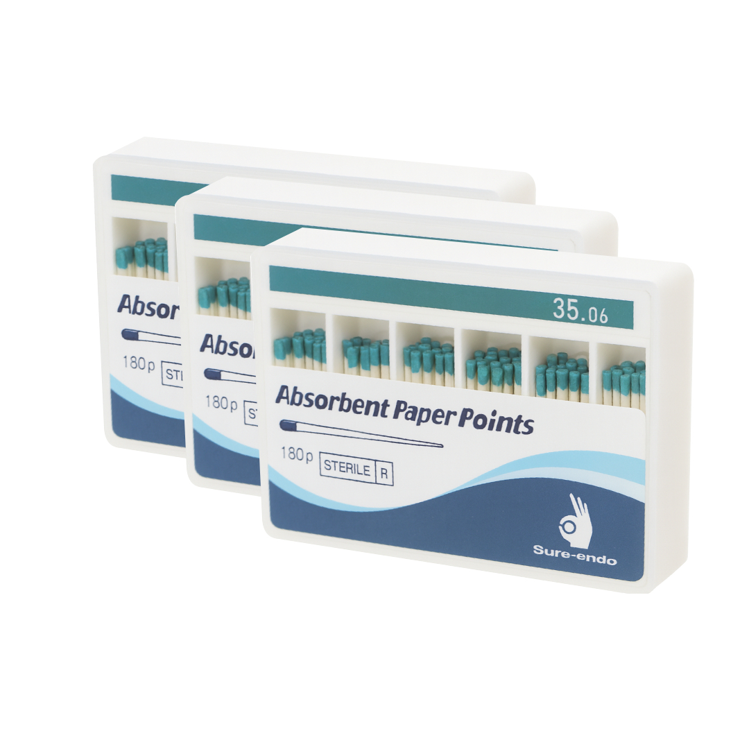 Sure Endo Paper Points Length Marked - 6% #35