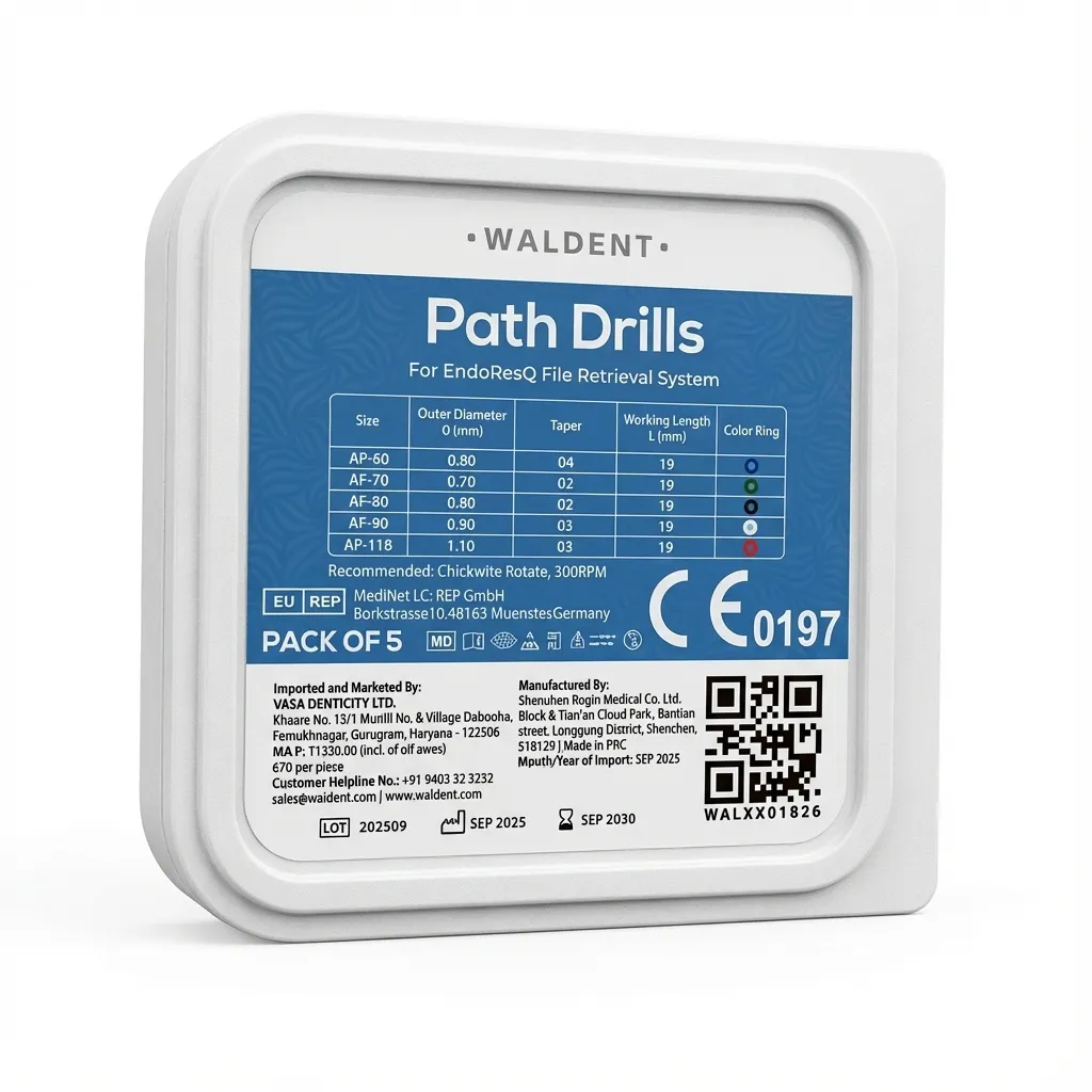 Waldent Path Drills For EndoResQ File Retrieval System (Pack Of 5)