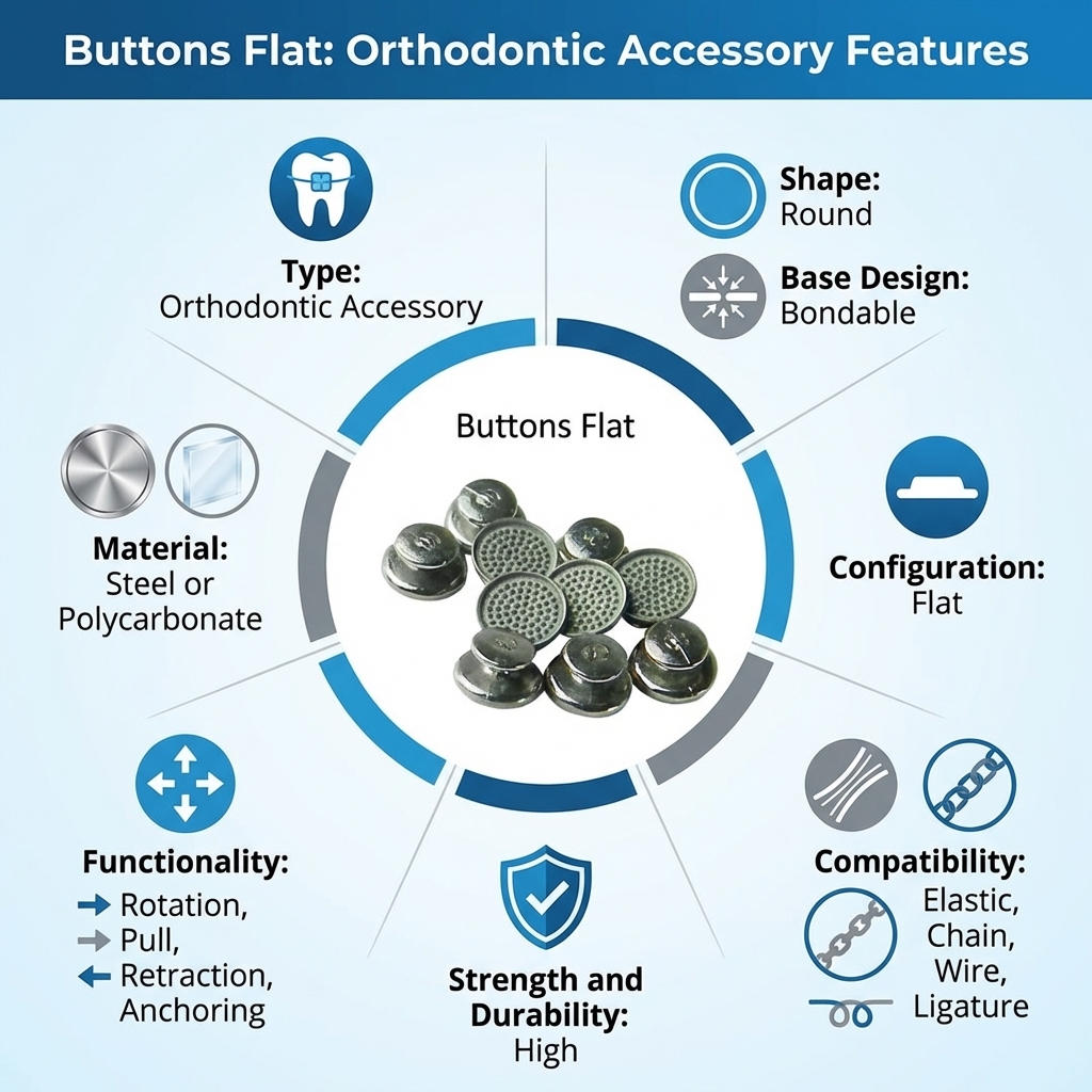 Morelli Bondable Buttons Flat